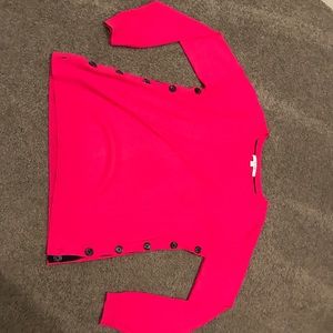 Pink Boden sweater with buttons
